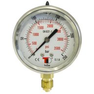 HIDRAULIKUS MÉRŐÓRA 0-315 BAR ALSÓ KIVEZETÉS